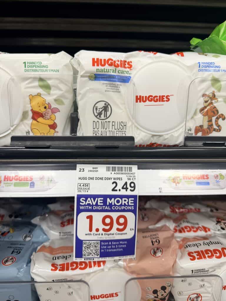 huggies wipes kroger shelf image
