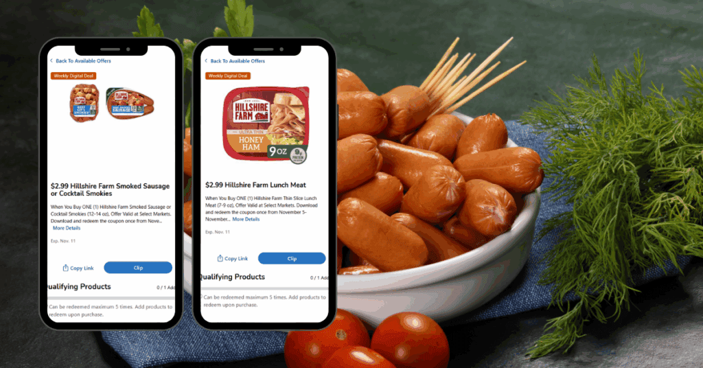 hillshire farm sausage and lunch meat