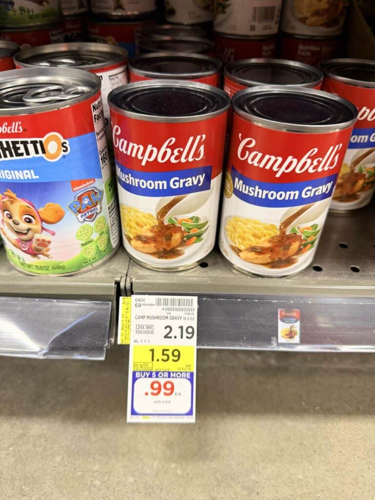 Campbell's Gravy Kroger Shelf Image