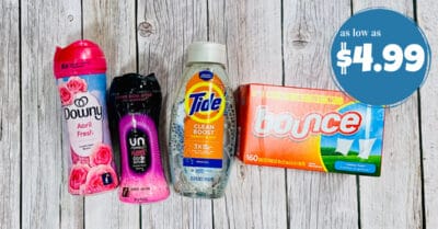 bounce, tide, downy kroger krazy