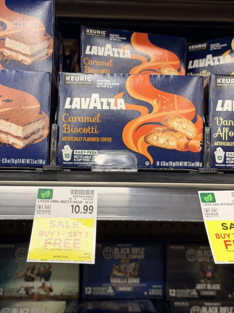 coffee k-cups kroger shelf image (1)