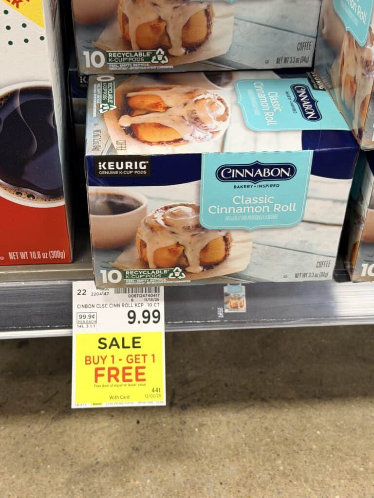 coffee k-cups kroger shelf image (1)