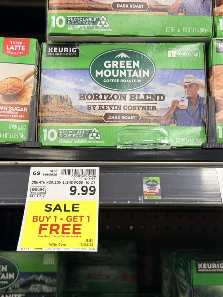 coffee k-cups kroger shelf image (1)