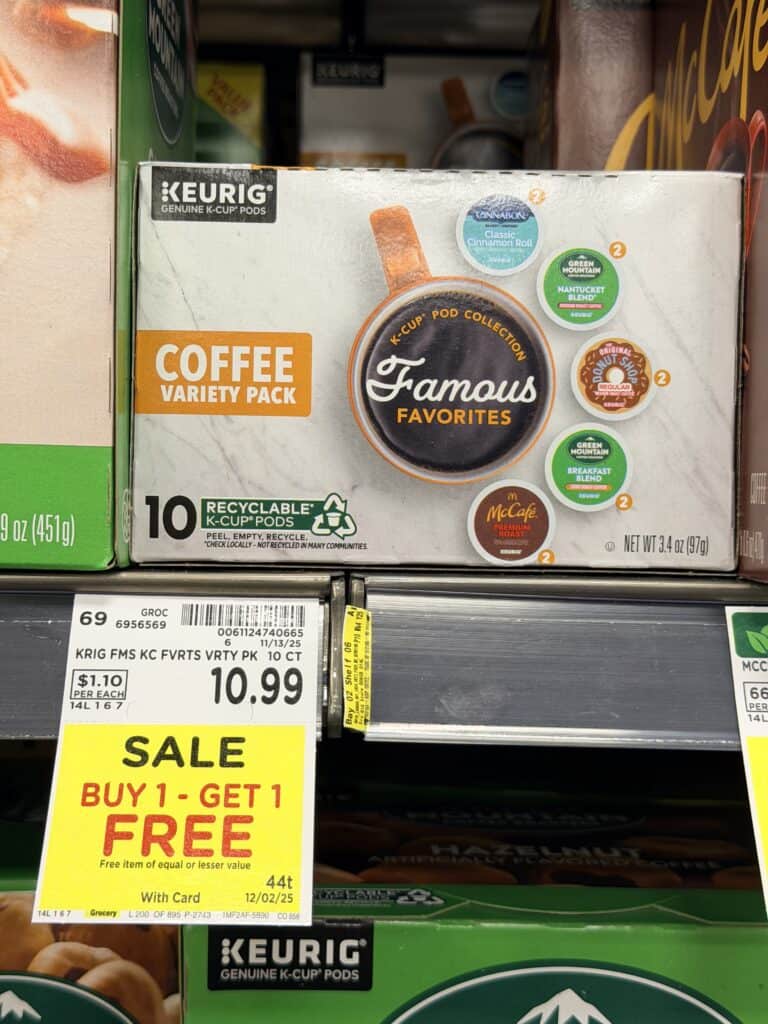 coffee k-cups kroger shelf image (1)