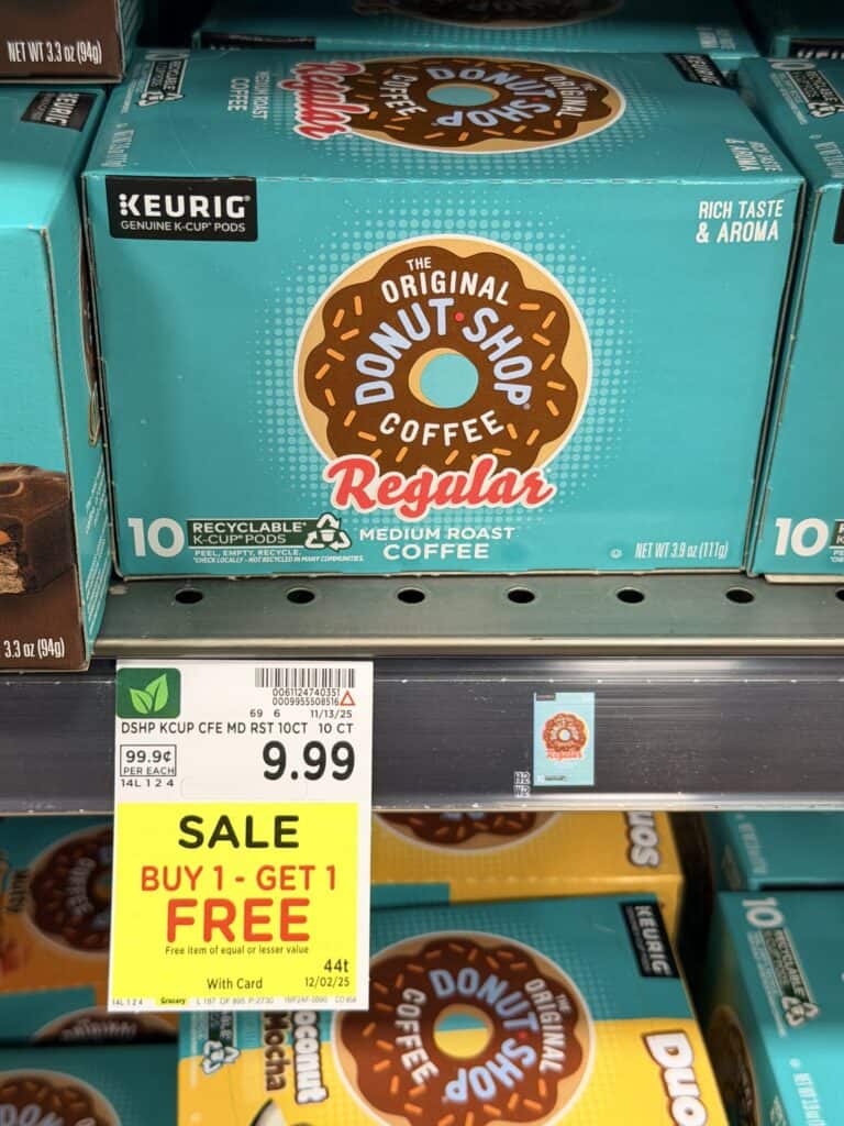 coffee k-cups kroger shelf image (1)