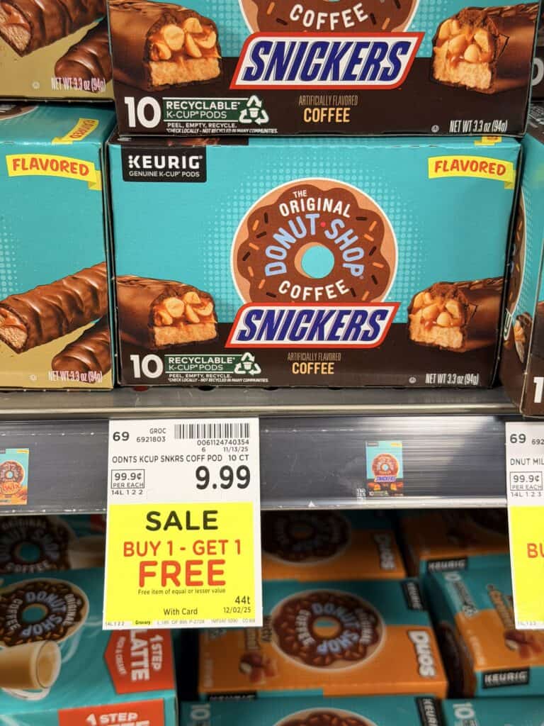 coffee k-cups kroger shelf image (1)