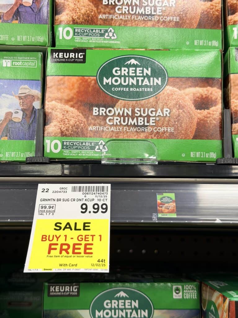 coffee k-cups kroger shelf image (1)