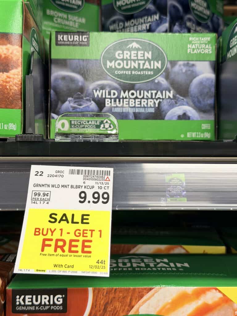 coffee k-cups kroger shelf image (1)