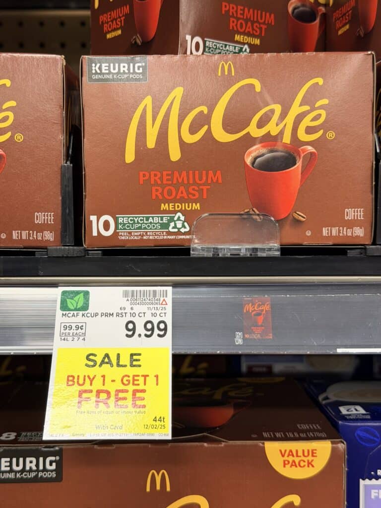 coffee k-cups kroger shelf image (1)