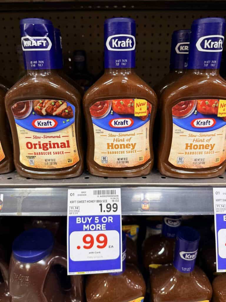 Kraft BBQ Sauce Kroger Shelf Image