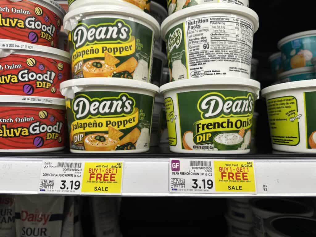 dean's dip kroger shelf image