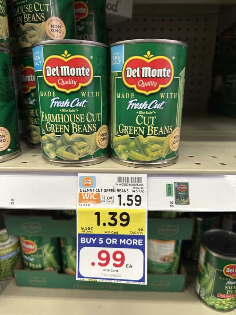 del monte canned vegetables kroger shelf image (1)