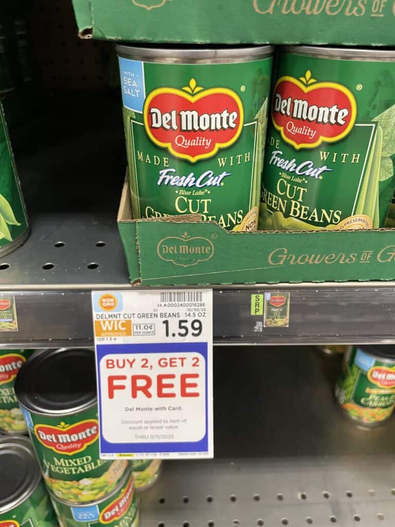 del monte canned veggies kroger shelf image (1)