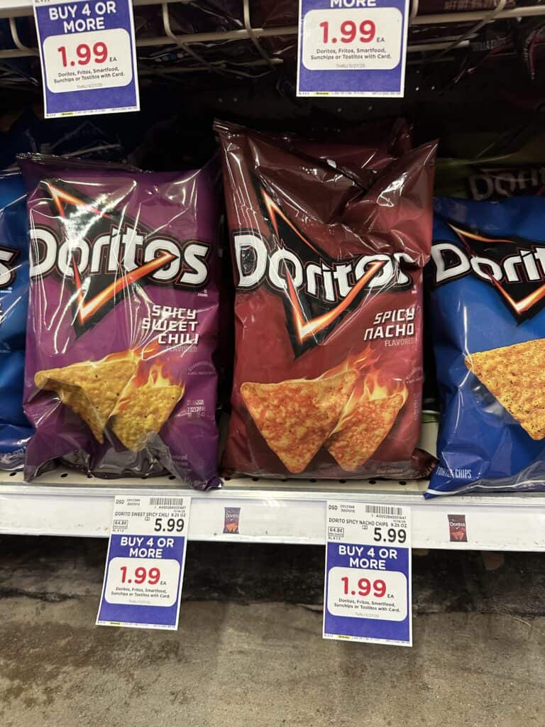doritos, tostitos, fritos kroger shelf image (1)