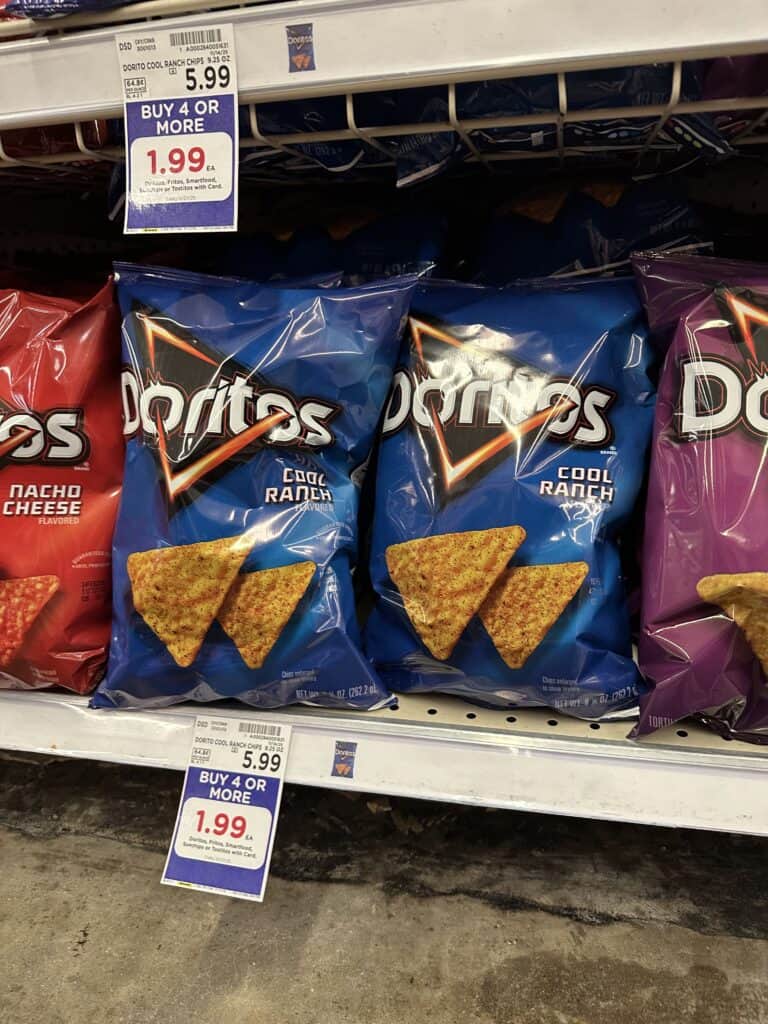 doritos, tostitos, fritos kroger shelf image (1)