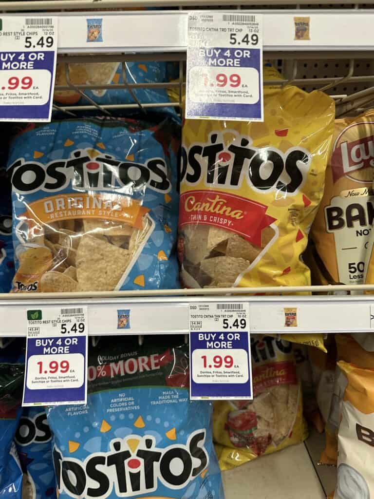 doritos, tostitos, fritos kroger shelf image (1)