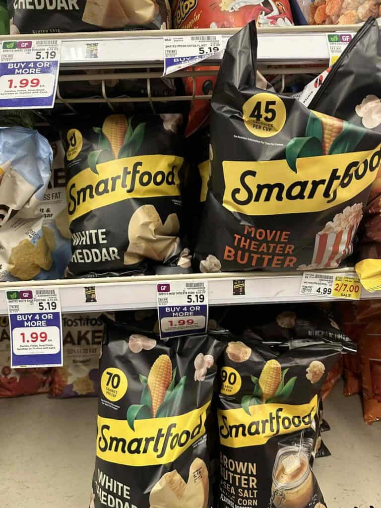 Smartfood Popcorn Kroger Shelf Image