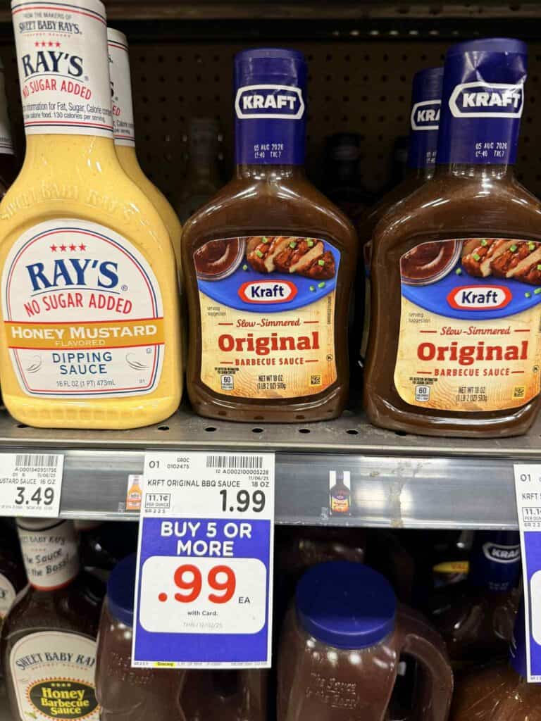 Kraft BBQ Sauce Kroger Shelf Image