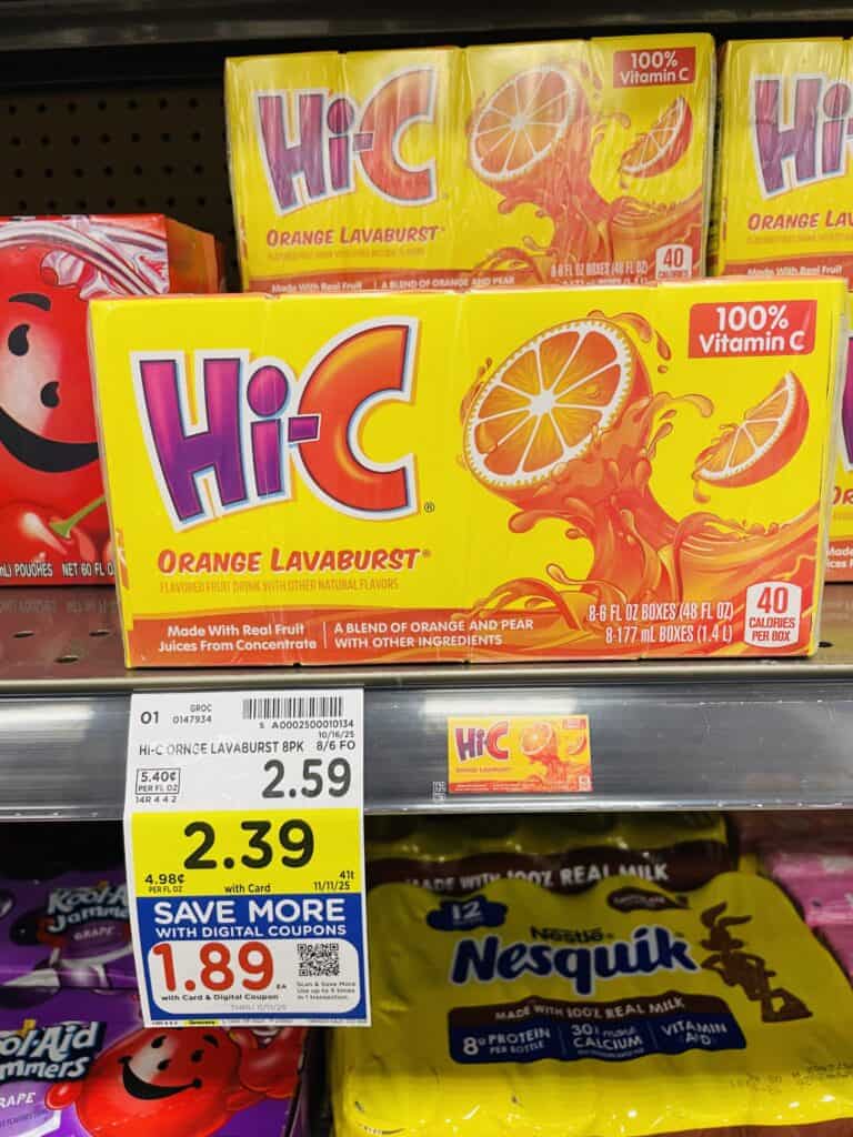 hi-c juice box kroger shelf image (1)