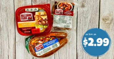hillshire farm smoked sausage, lil smokies and lunch meat kroger krazy