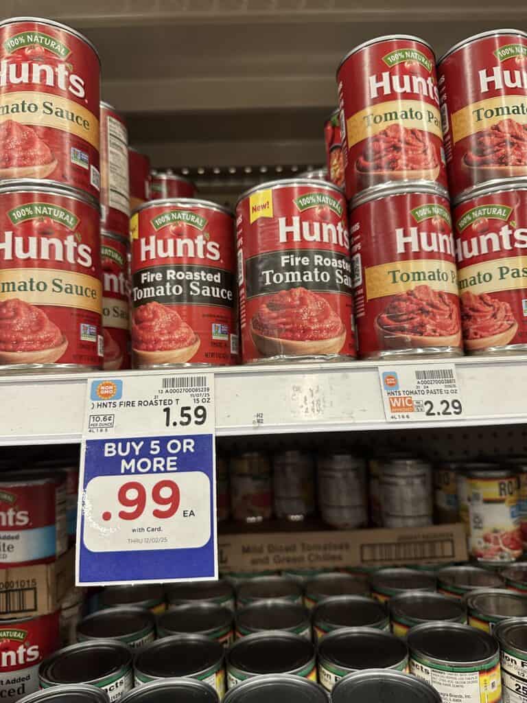 hunts tomatoes kroger shelf image (1)