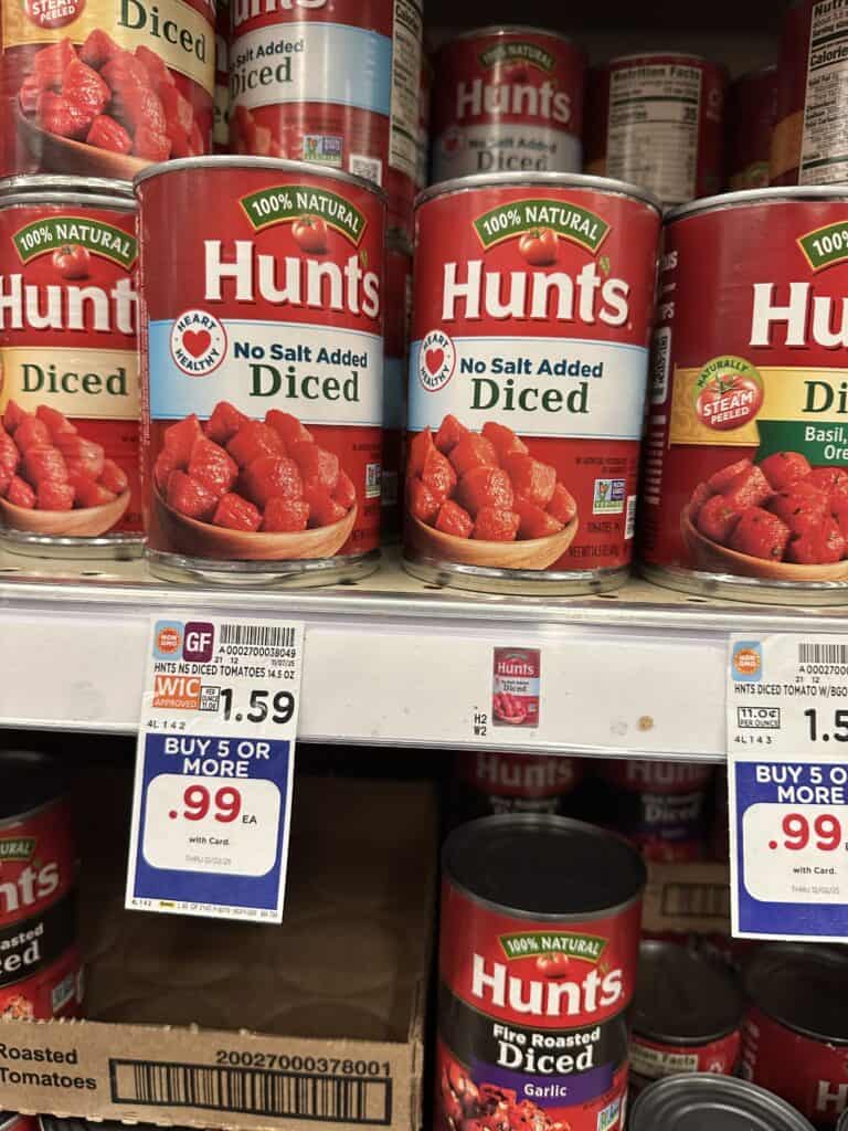hunts tomatoes kroger shelf image (1)