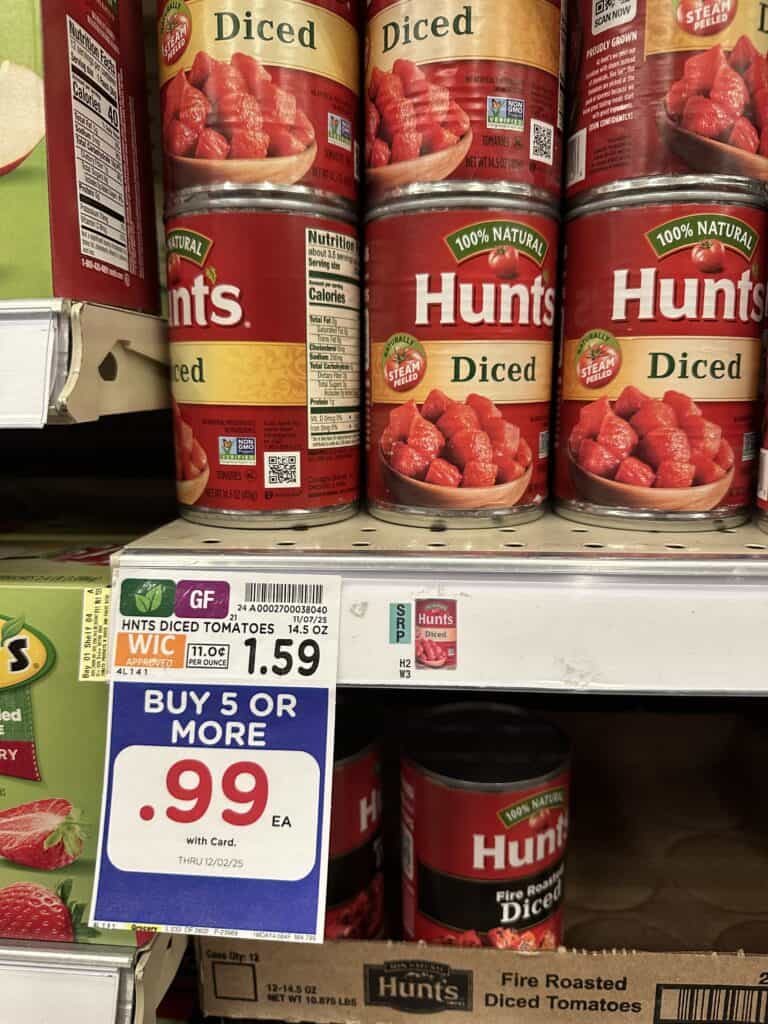 hunts tomatoes kroger shelf image (1)
