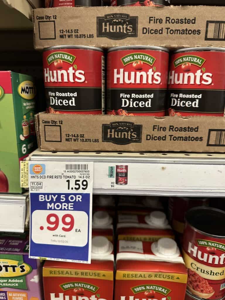 hunts tomatoes kroger shelf image (1)