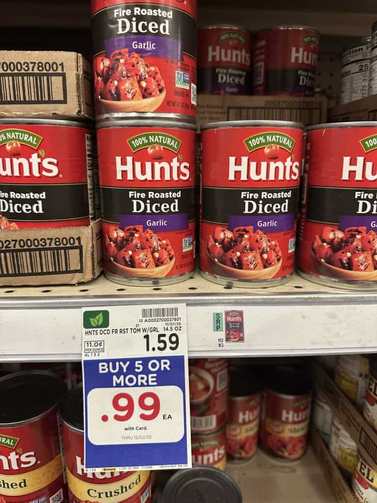 hunts tomatoes kroger shelf image (1)