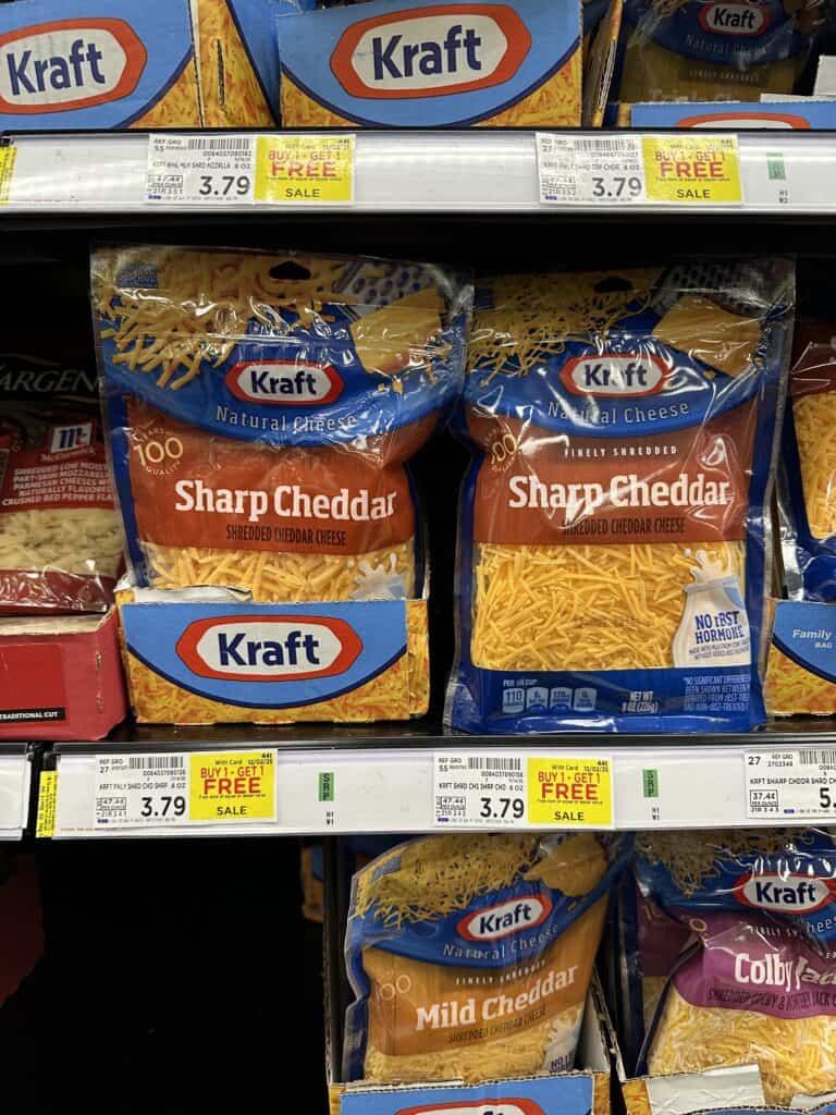 kraft shredded cheese kroger shelf image (1)