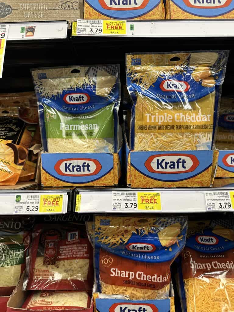 kraft shredded cheese kroger shelf image (1)