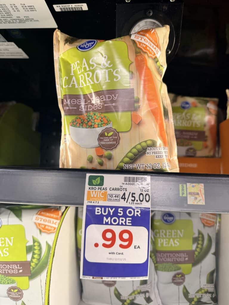 kroger frozen veggies shelf image (1)