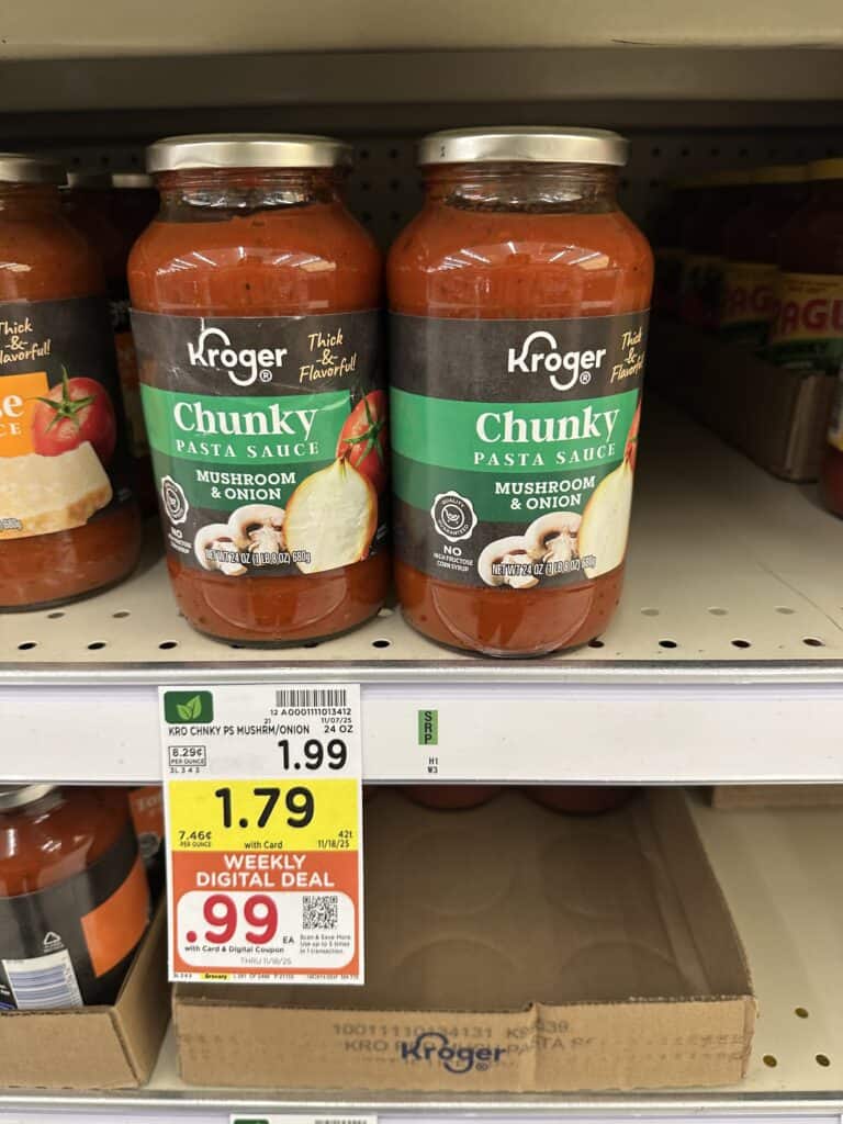 kroger pasta sauce shelf image (1)