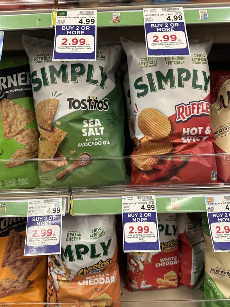 miss vickie's and simply chips kroger shelf image (1)