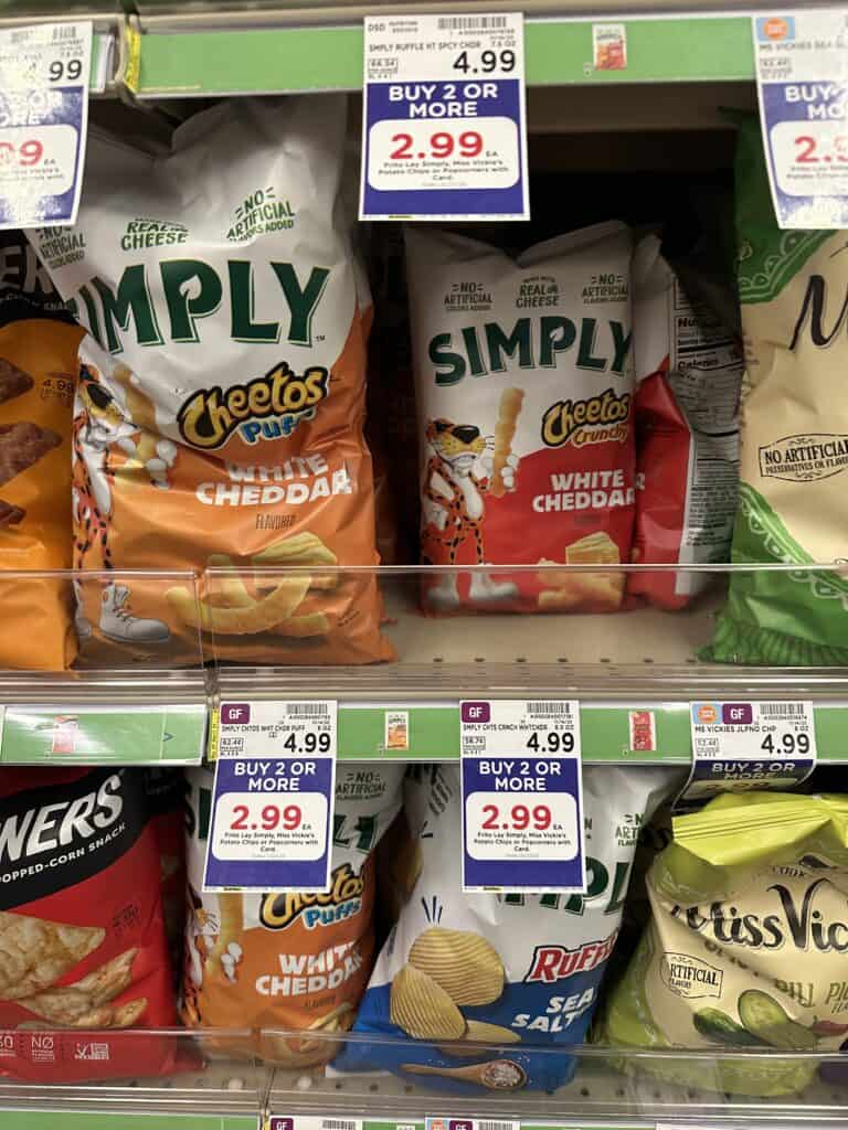 miss vickie's and simply chips kroger shelf image (1)