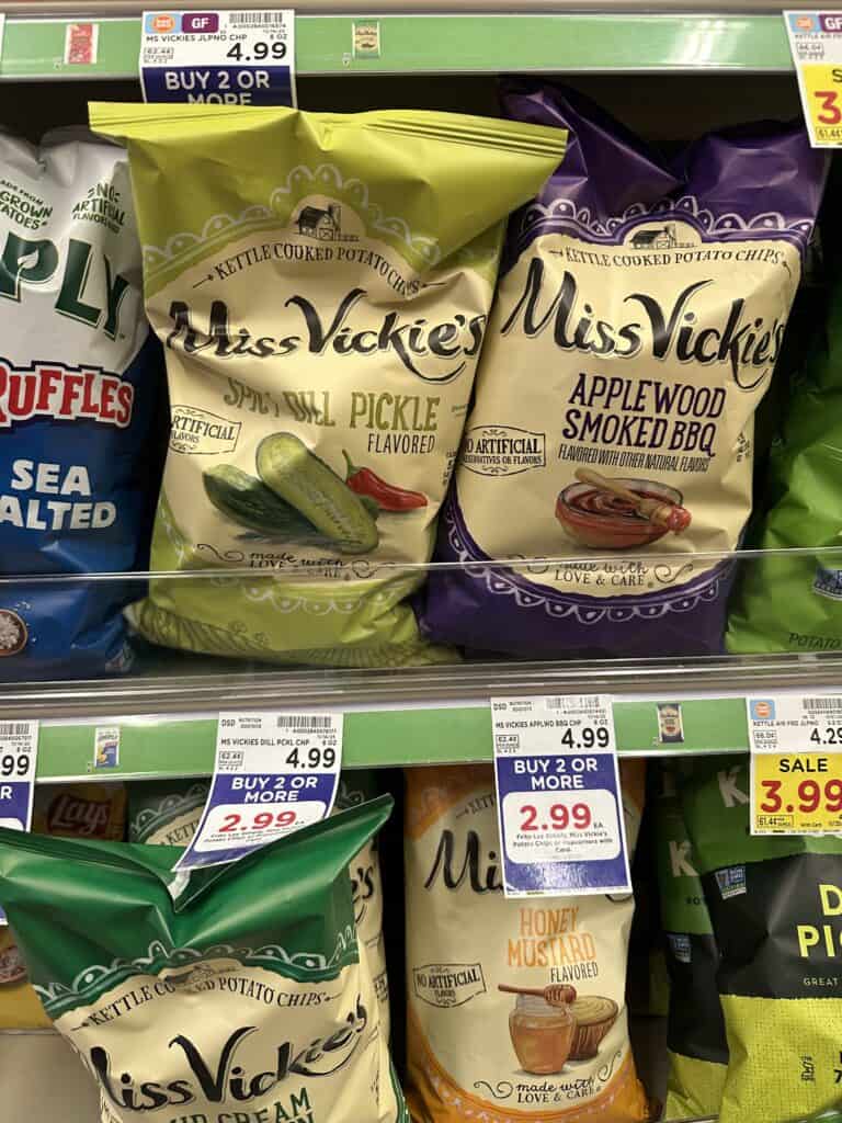 miss vickie's and simply chips kroger shelf image (1)