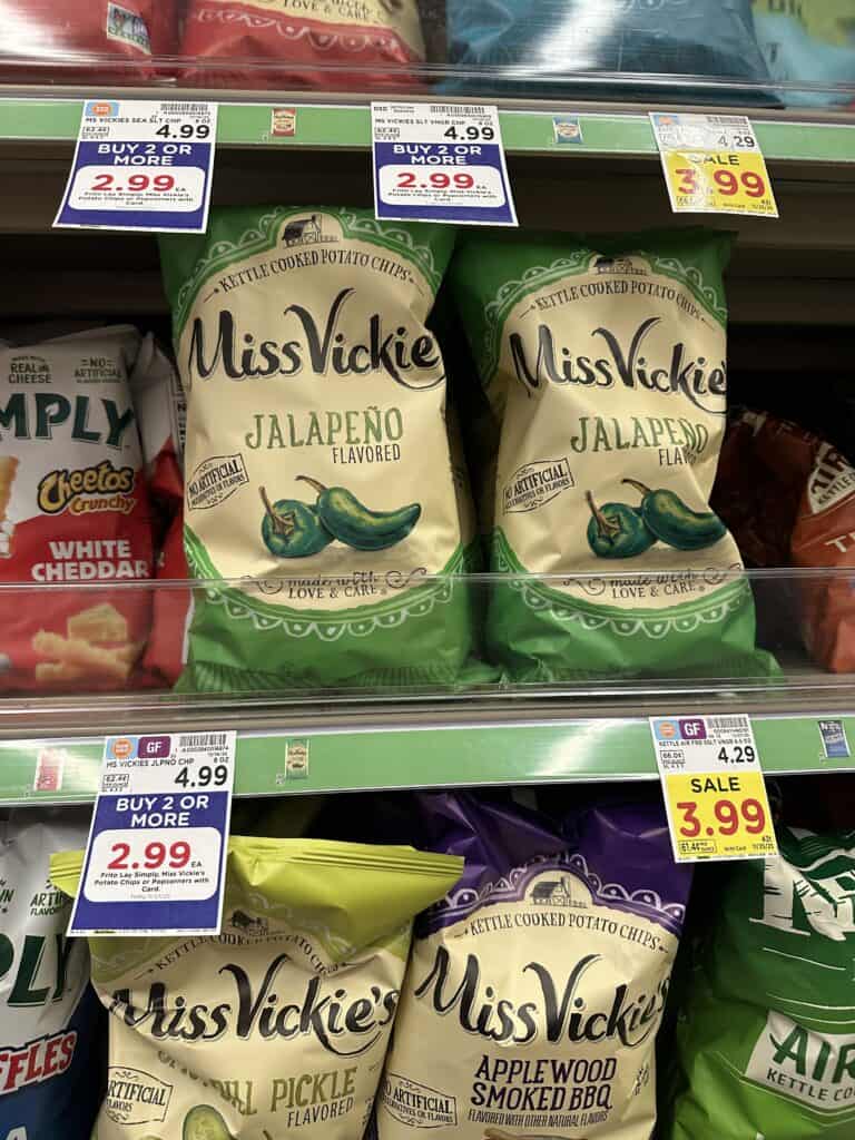 miss vickie's and simply chips kroger shelf image (1)