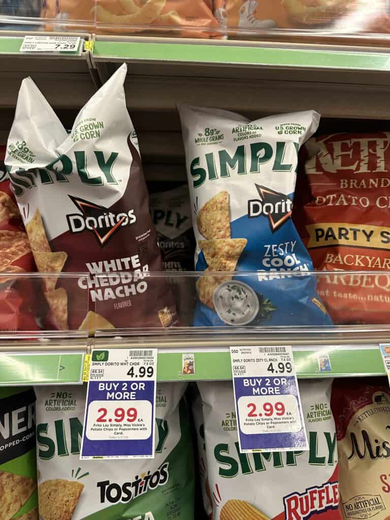 miss vickie's and simply chips kroger shelf image (1)