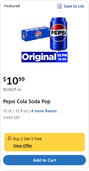 pepsi kroger price image
