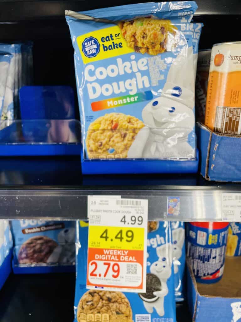 pillsbury cookie dough and pie crust kroger shelf image (1)