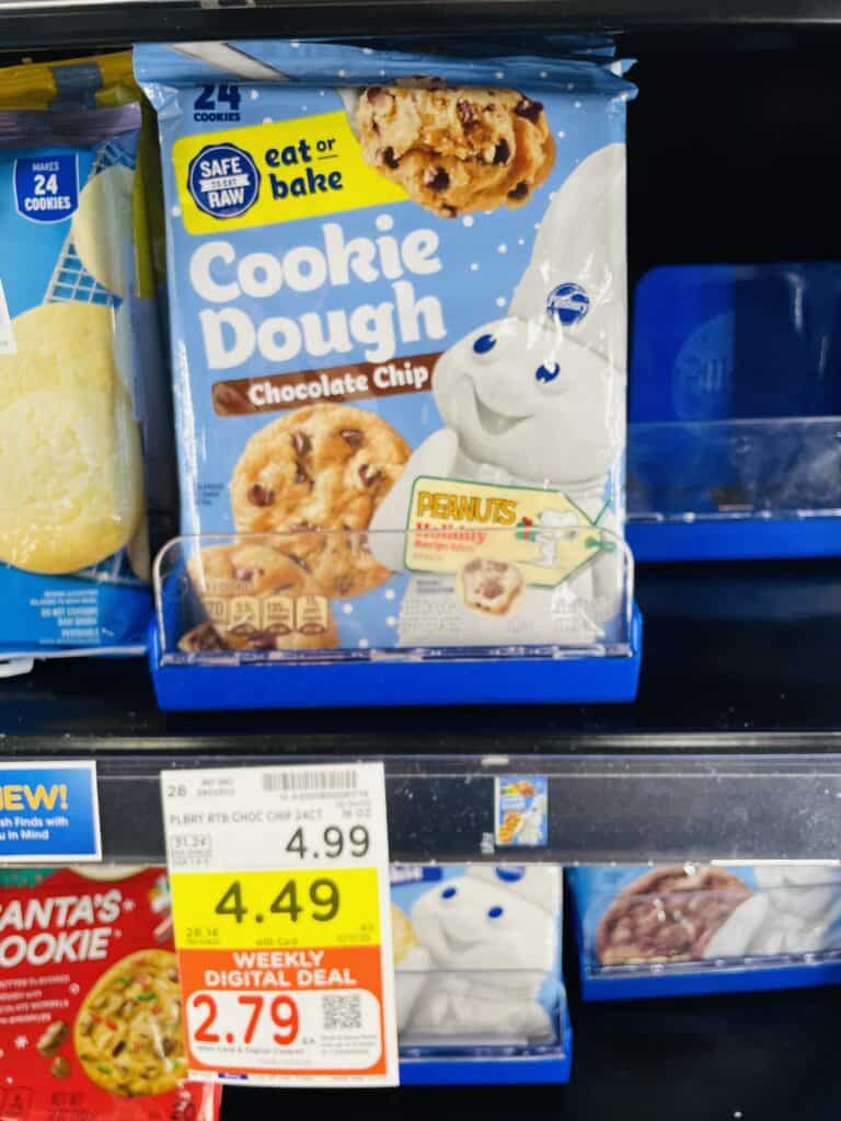 pillsbury cookie dough and pie crust kroger shelf image (1)