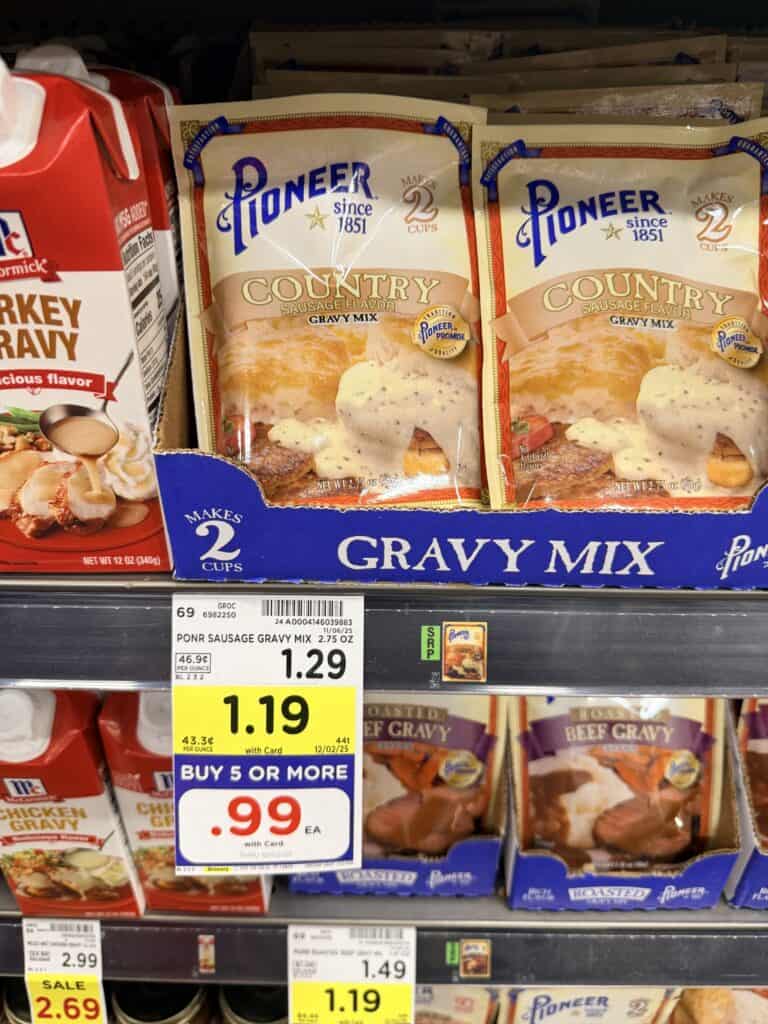 pioneer gravy mix kroger shelf image (1)