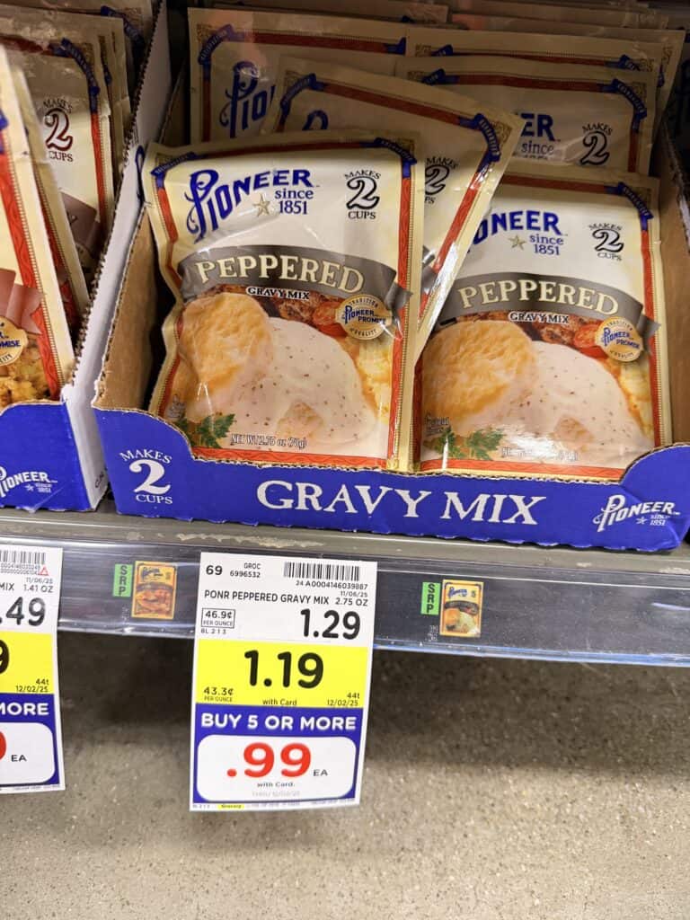 pioneer gravy mix kroger shelf image (1)