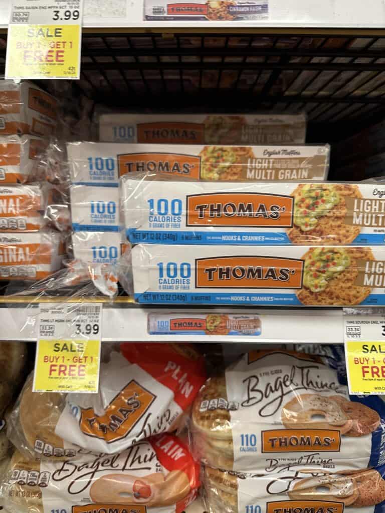 thomas' english muffins kroger shelf image (1)