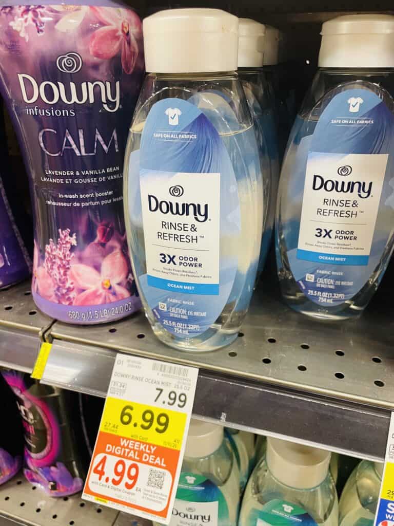 tide, downy and bounce kroger shelf image (1)
