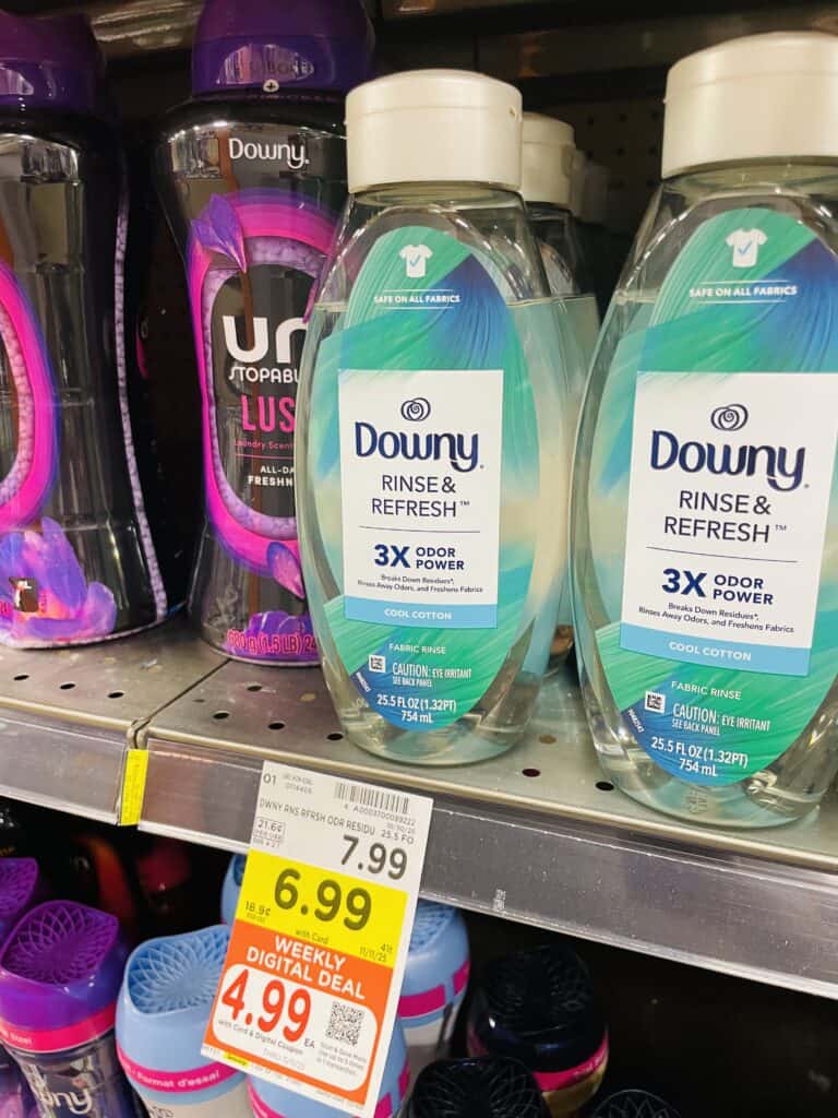 tide, downy and bounce kroger shelf image (1)