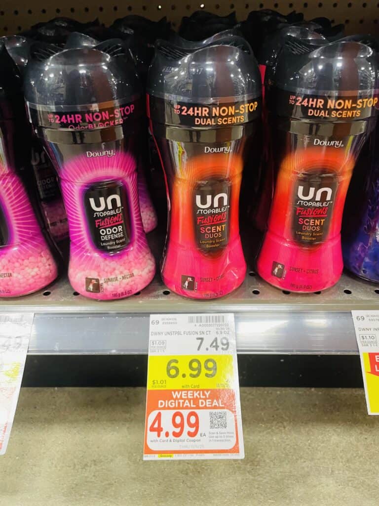 tide, downy and bounce kroger shelf image (1)