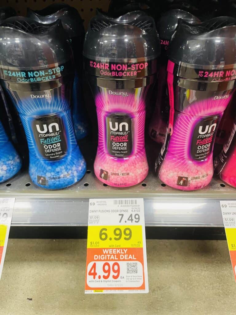 tide, downy and bounce kroger shelf image (1)