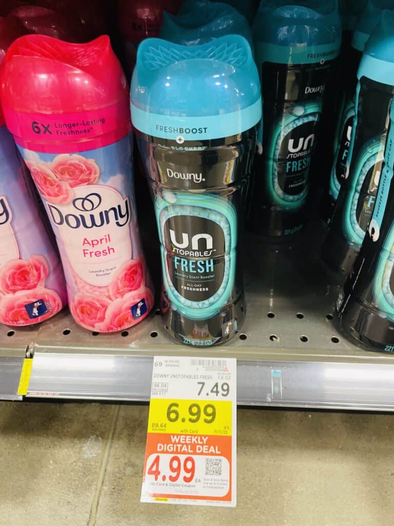 tide, downy and bounce kroger shelf image (1)
