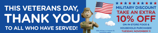 veteran's day kroger krazy